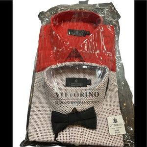 2pack of boys dress shirts, size XL/18 NWT